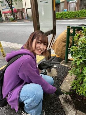 地域活動に従事する綾羽さん