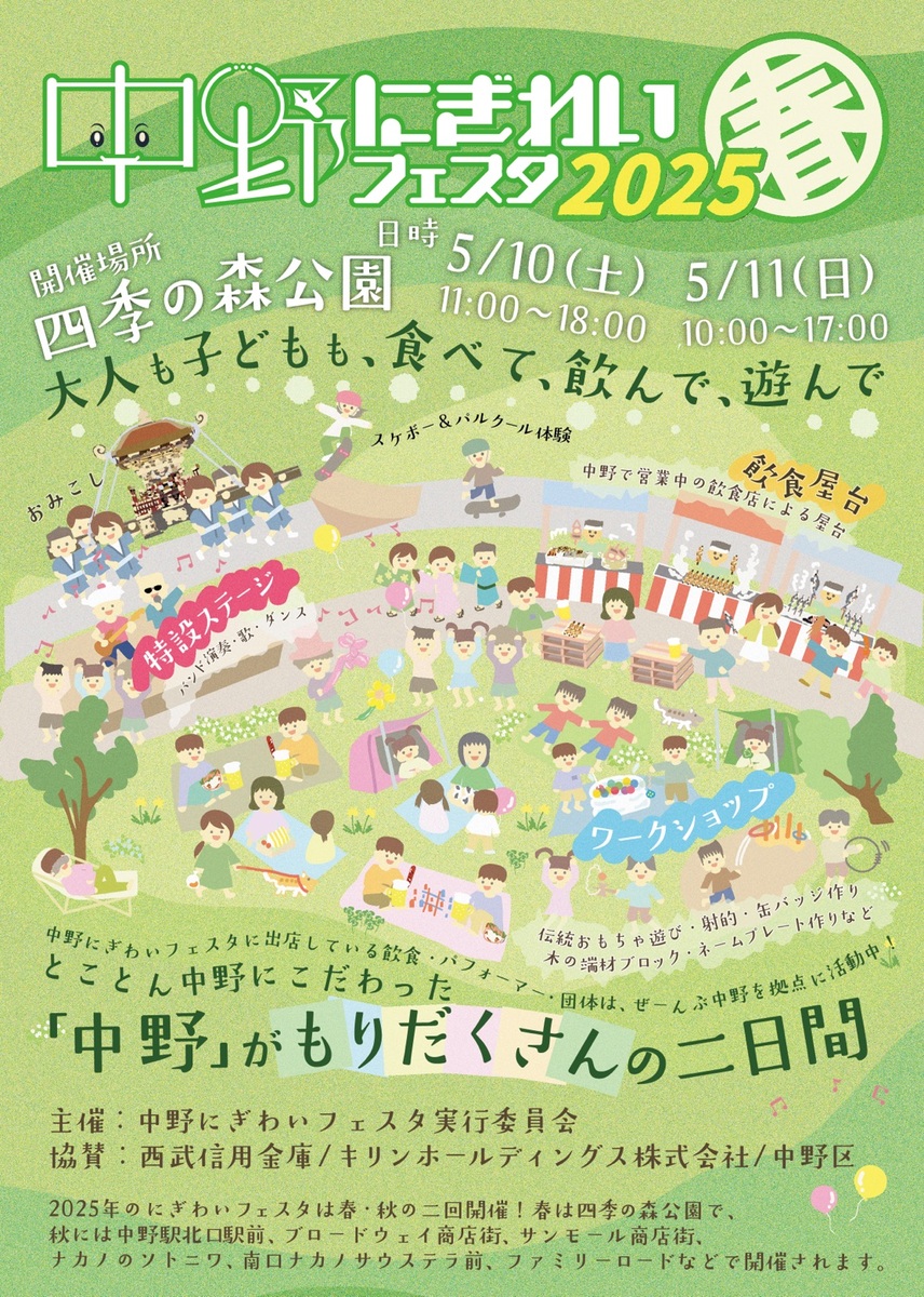 中野にぎわいフェスタチラシ表