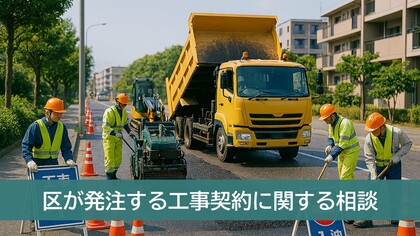 区が発注する工事契約に関する相談