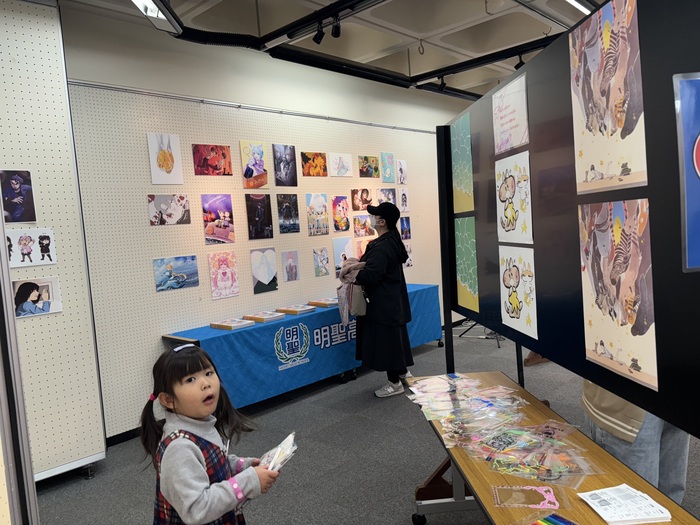 明聖高校の展示
