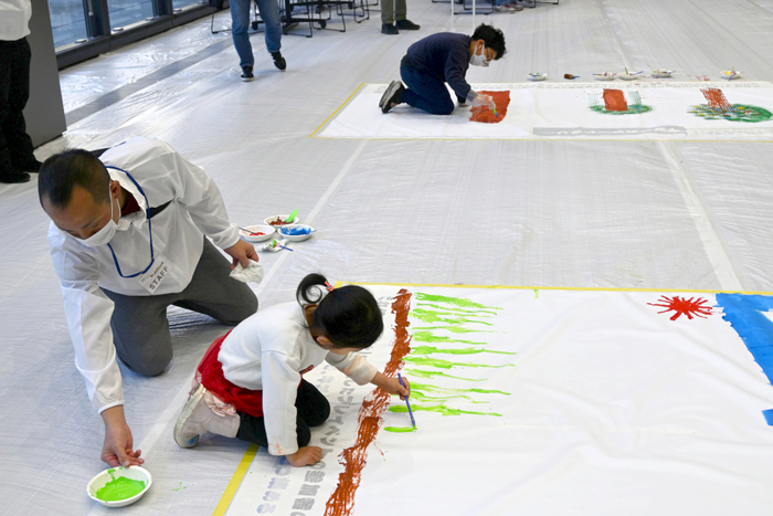 プレイベント『みんなのキオクを描こう！』（1月24日（土曜）に中野区役所で実施）。