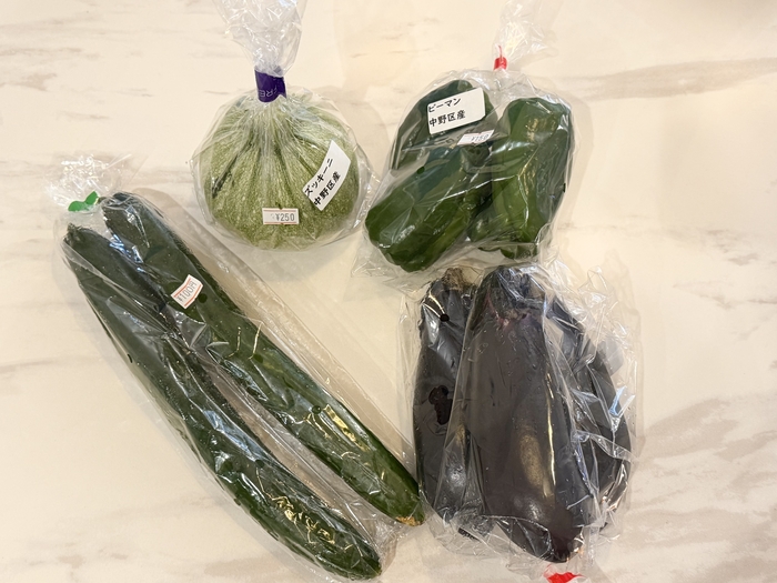 購入した野菜
