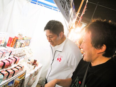 秋田県の特産品ブース