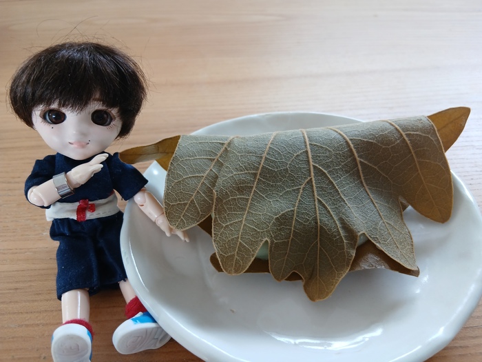 柏餅とちびナカノさん