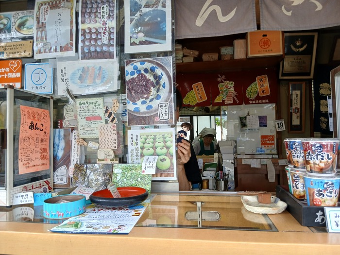 店頭のちびナカノさん