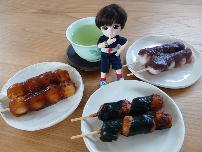 だんごとお茶とちびナカノさん