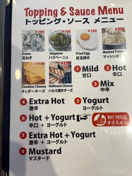 ソースメニュー