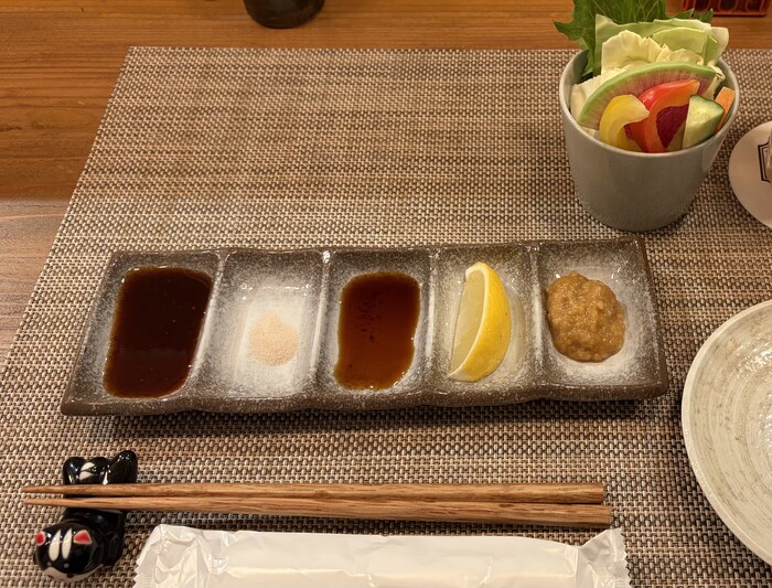 お通しと調味料