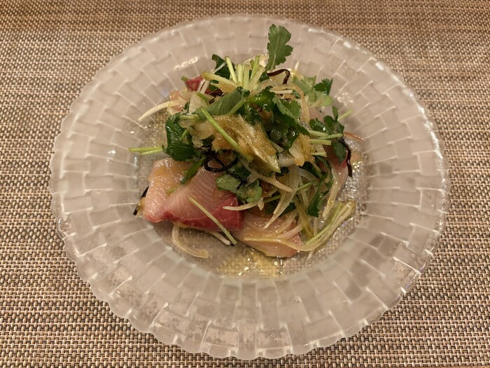 ブリのカルパッチョ