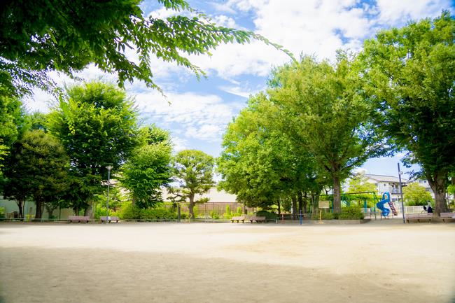 ボール遊びができるエリア