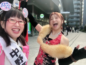 大入袋舞さんとメトコちゃん