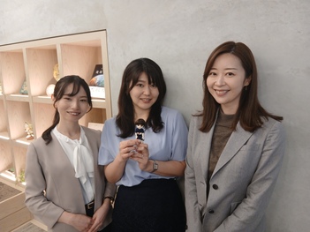 左から西松地所の飯田さん、岡本さん、富士村さん