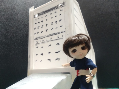 模型とちびナカノさん