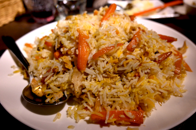 イランの家庭料理をg食べる会で提供されたシーリン・ポロゥ