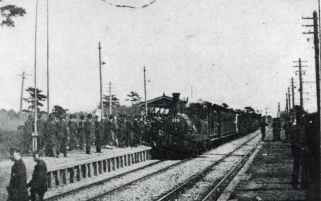 明治39年頃の中野駅の写真