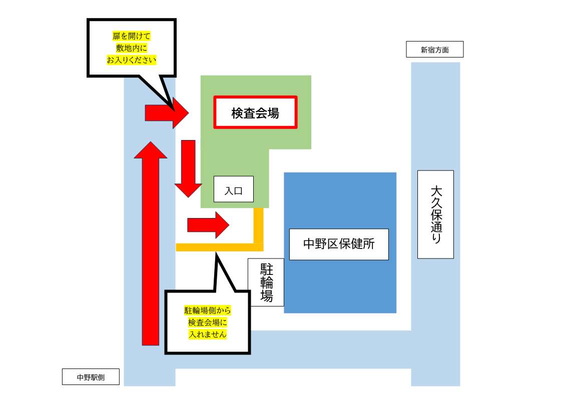 検査会場案内図