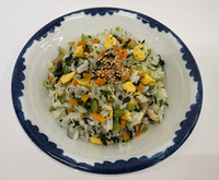 野菜としらすの混ぜご飯写真