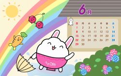 うさごはんカレンダー6月