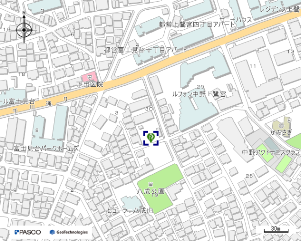 かみさぎ農園（本園）　地図