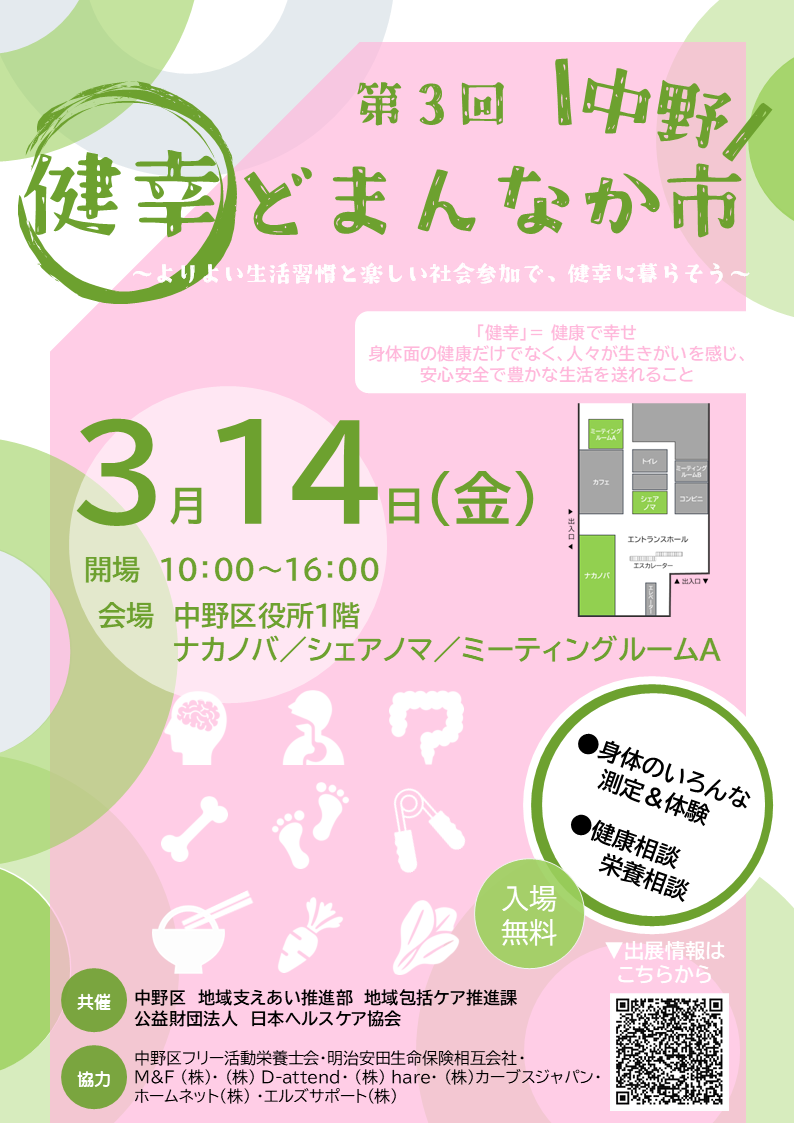 第2回健幸どまんなか市のチラシ