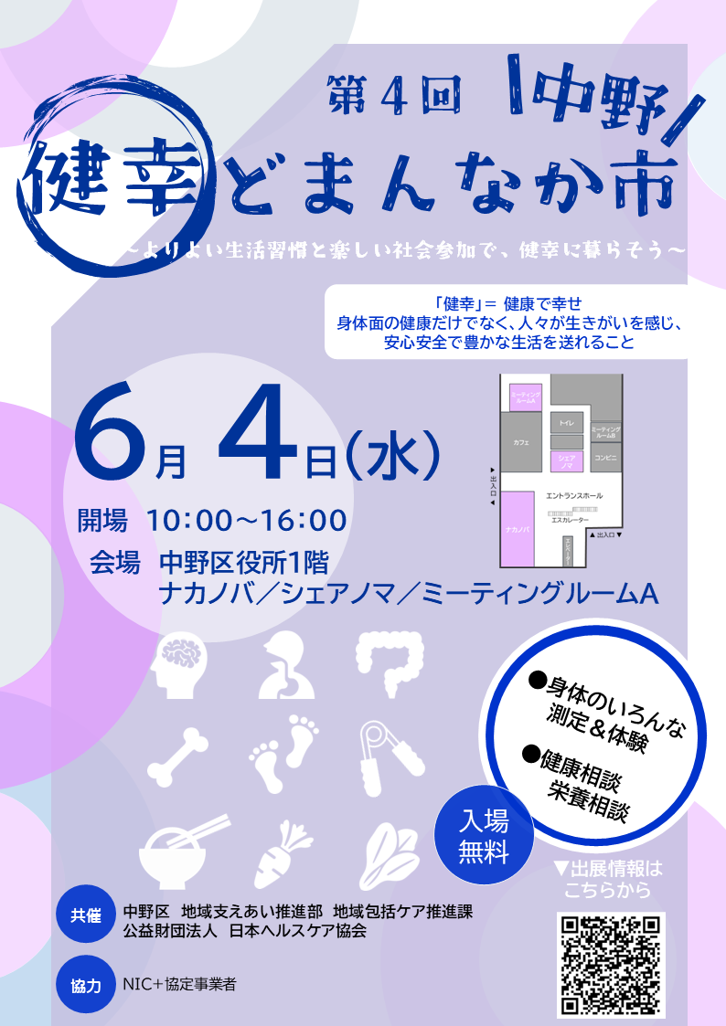 第2回健幸どまんなか市のチラシ