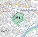 埋蔵文化財包蔵地図（東中野5丁目）