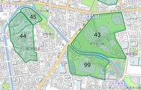 埋蔵文化財包蔵地図（松が丘1・2丁目）