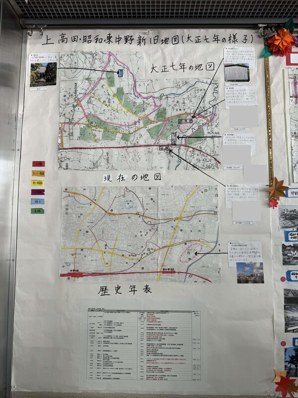 昭和・東中野・上高田地域の作成物