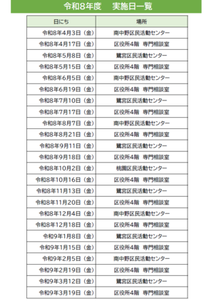 チラシ裏面
