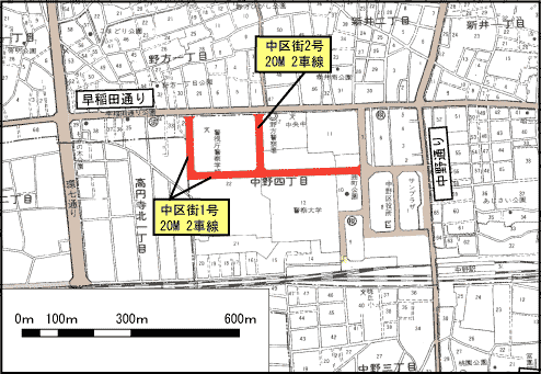 計画道路位置図