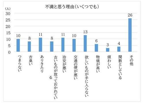 不満と思う理由